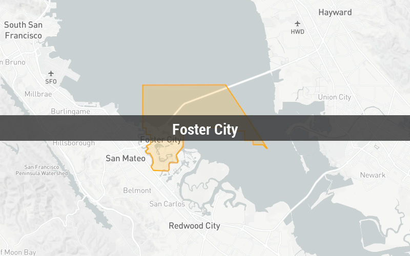 Map of Foster City