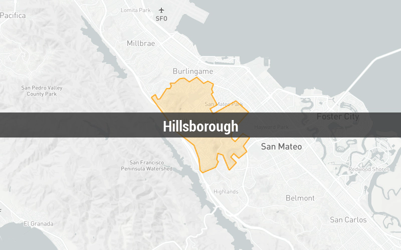 Map of Hillsborough