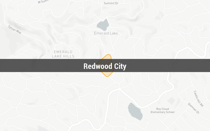 Map of Redwood City