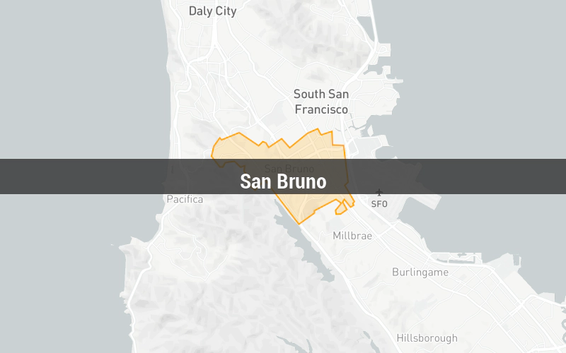 Map of San Bruno