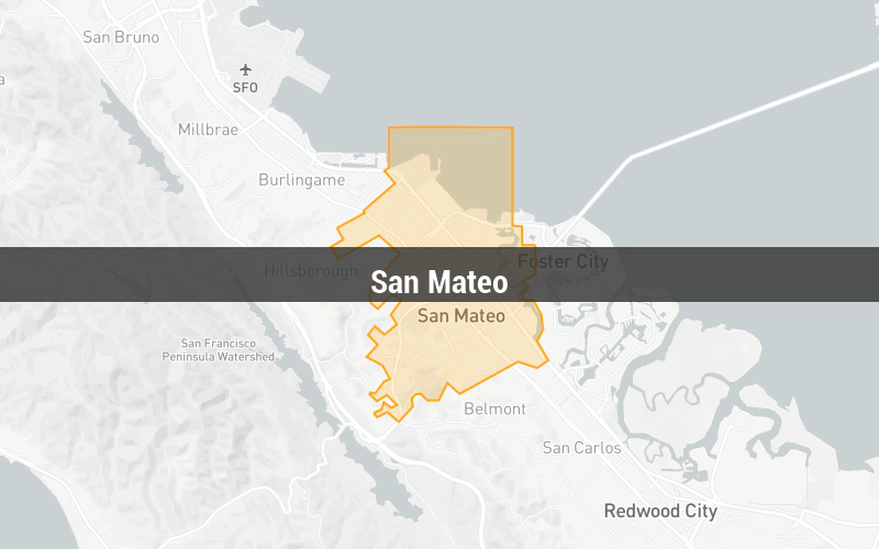 Map of San Mateo