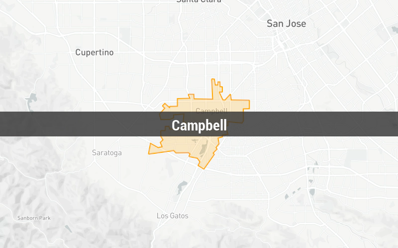 Map of Campbell