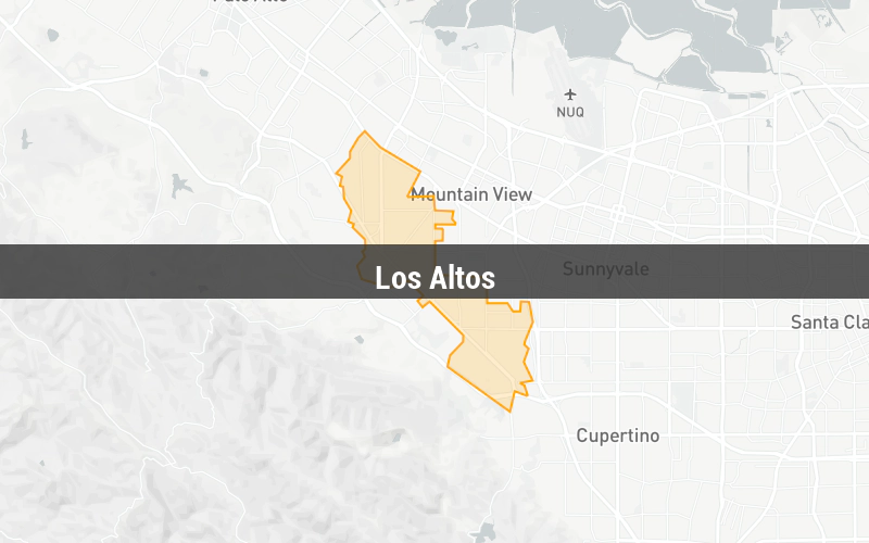 Map of Los Altos