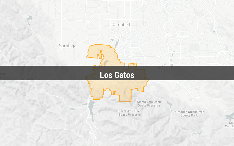 Map of Los Gatos