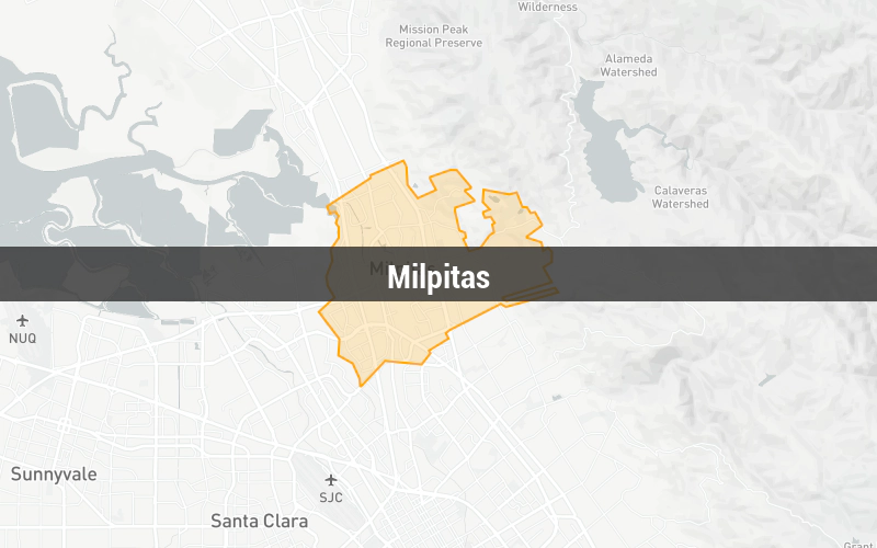 Map of Milpitas