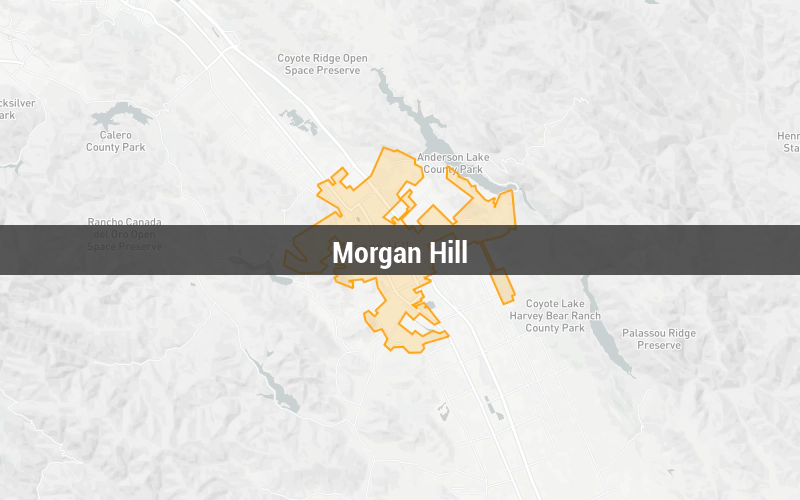 Map of Morgan Hill