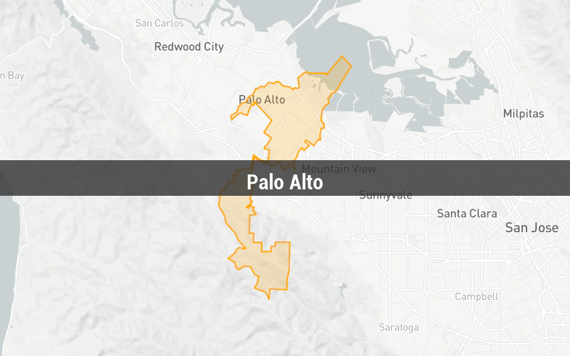 Map of Palo Alto