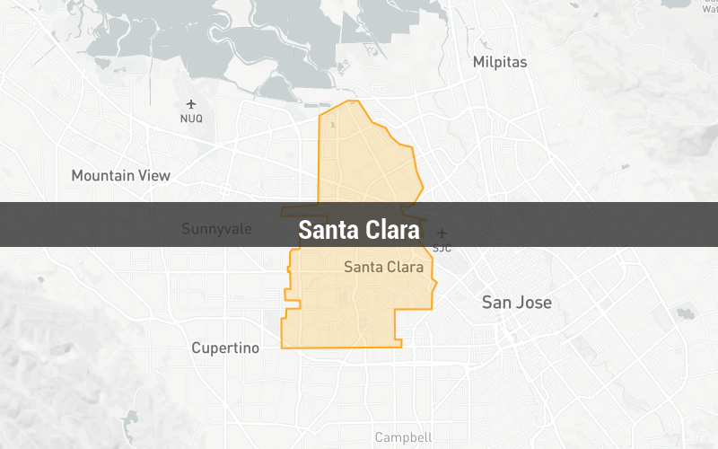 Map of Santa Clara