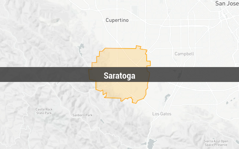 Map of Saratoga