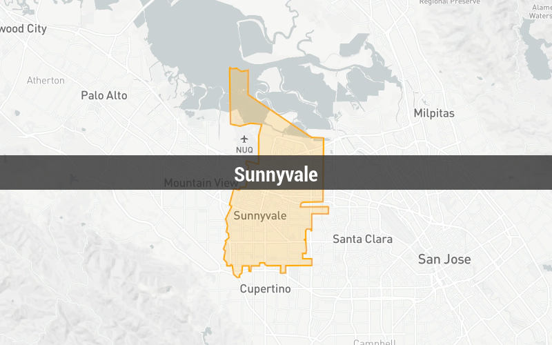 Map of Sunnyvale