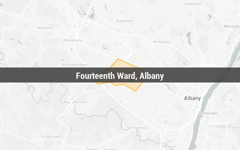 Map of Fourteenth Ward, Albany
