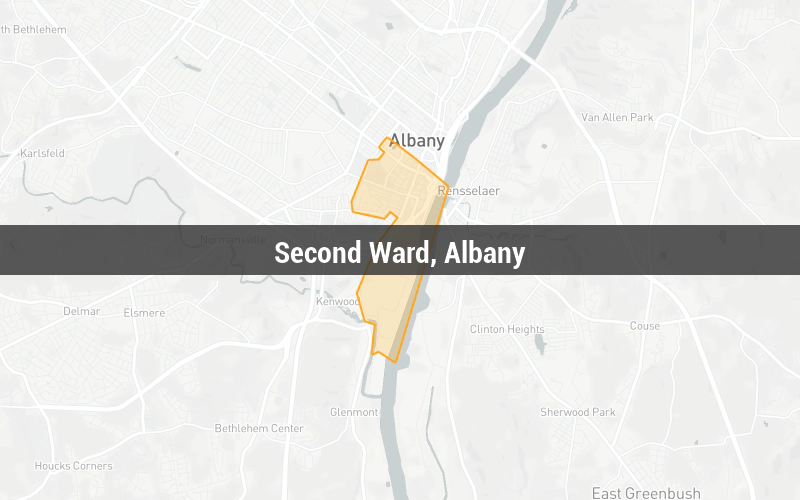 Map of Second Ward, Albany