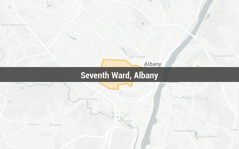 Map of Seventh Ward, Albany