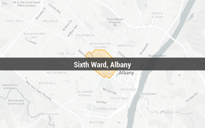 Map of Sixth Ward, Albany