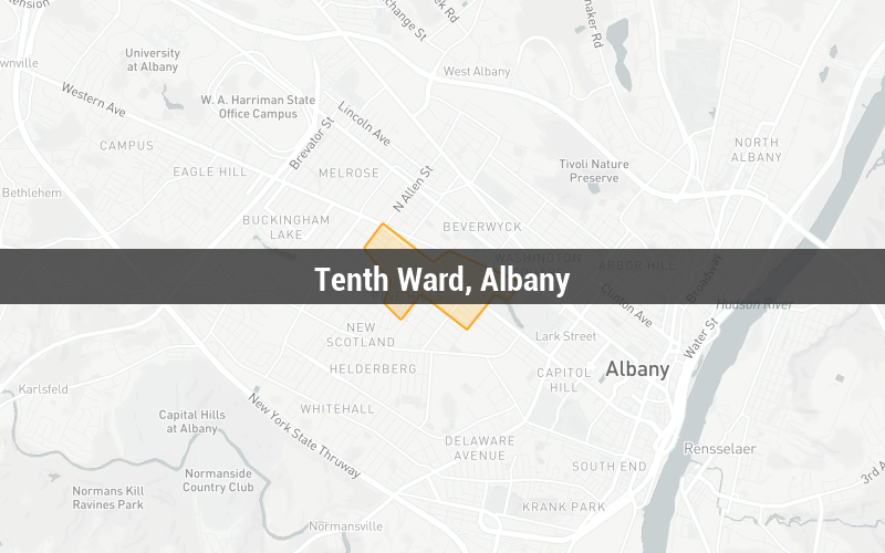 Map of Tenth Ward, Albany