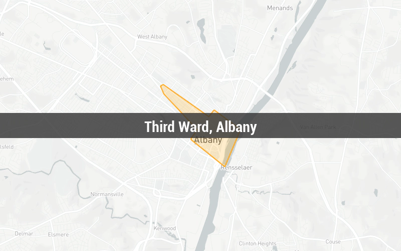 Map of Third Ward, Albany