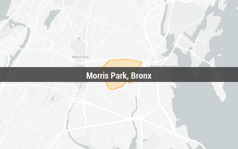 Map of Morris Park, Bronx