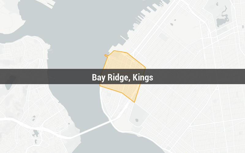 Map of Bay Ridge, Kings