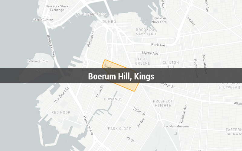 Map of Boerum Hill, Kings