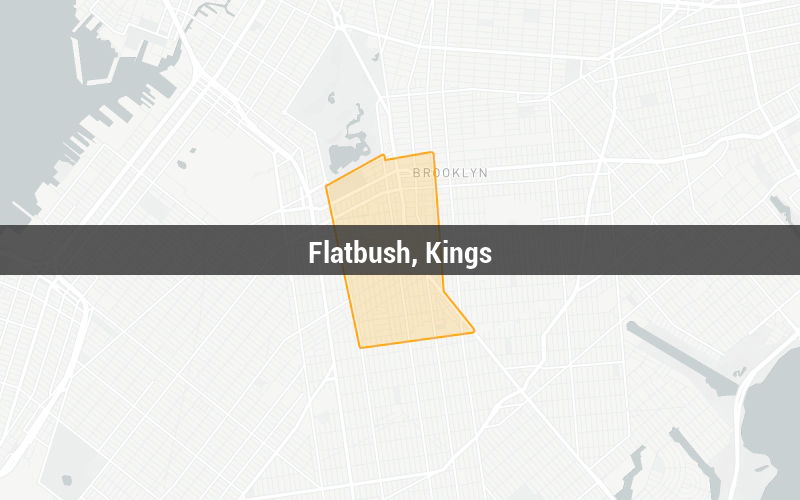 Map of Flatbush, Kings