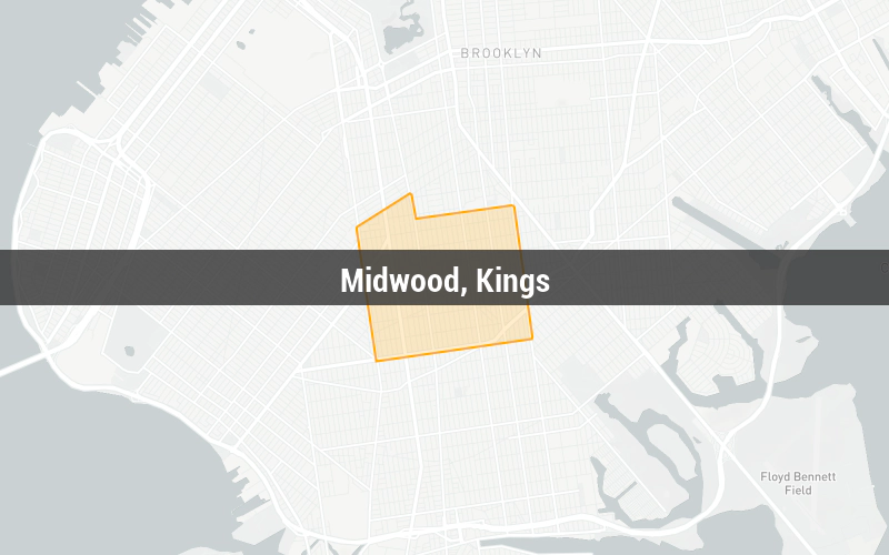 Map of Midwood, Kings