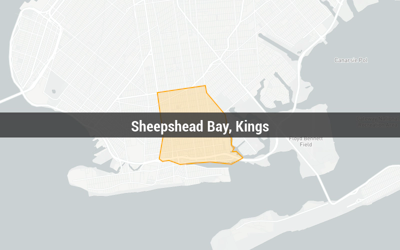 Map of Sheepshead Bay, Kings