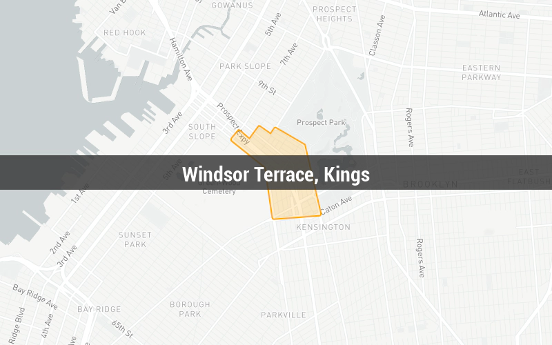 Map of Windsor Terrace, Kings