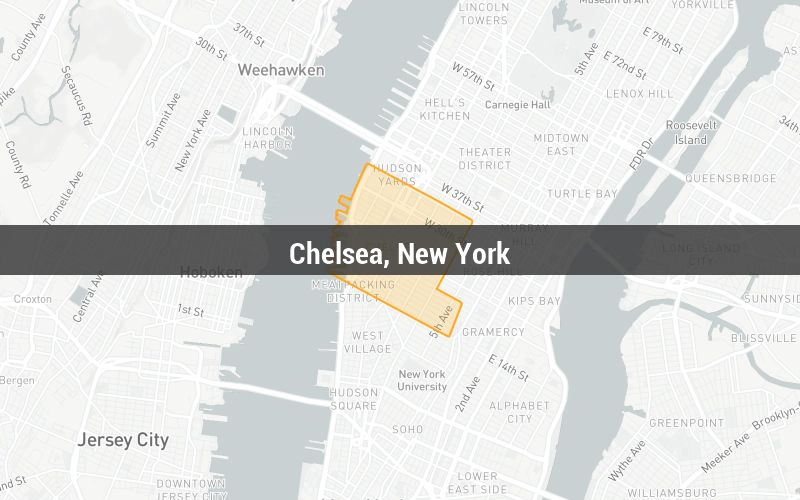 Map of Chelsea, New York
