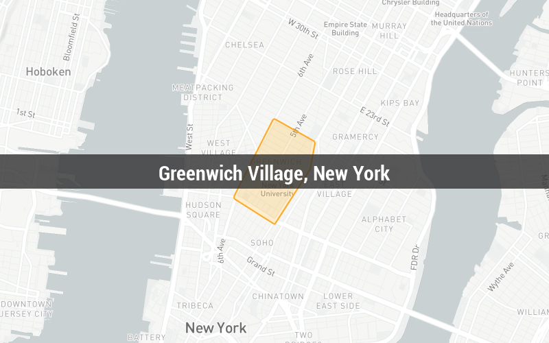 Map of Greenwich Village, New York