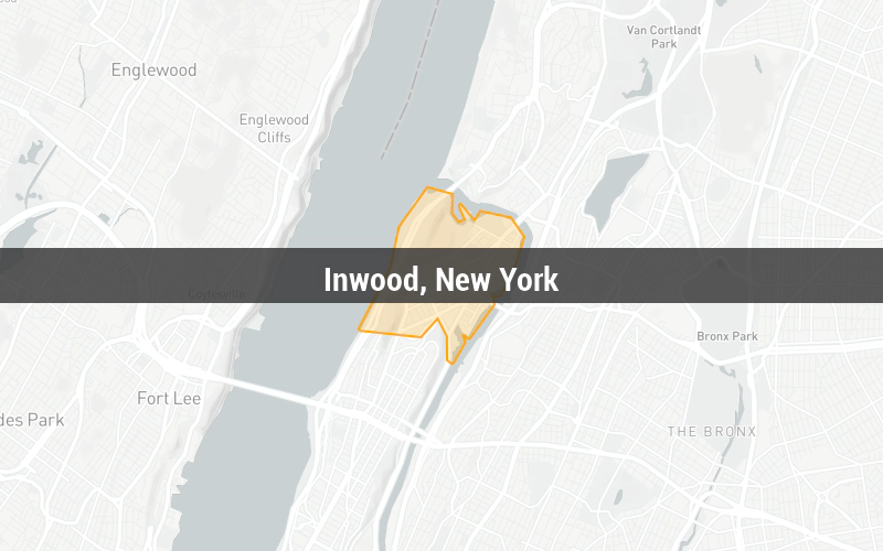Map of Inwood, New York
