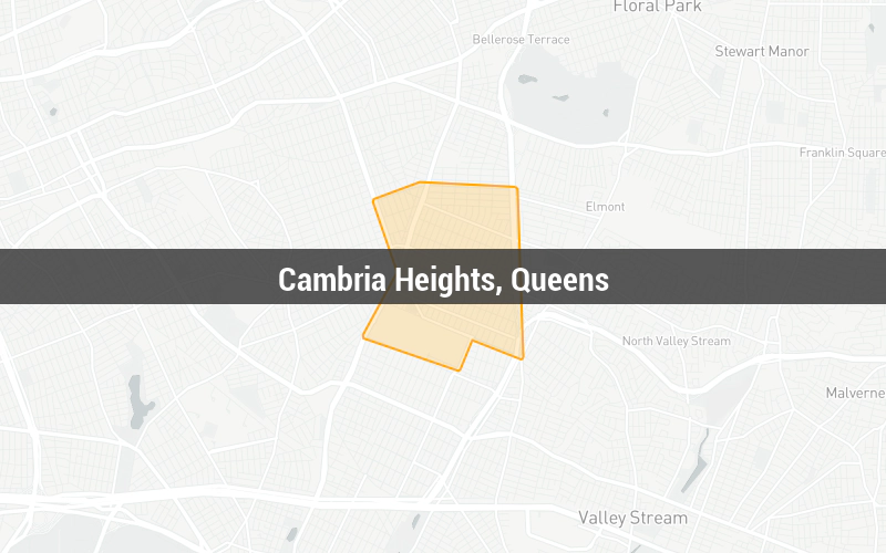 Map of Cambria Heights, Queens