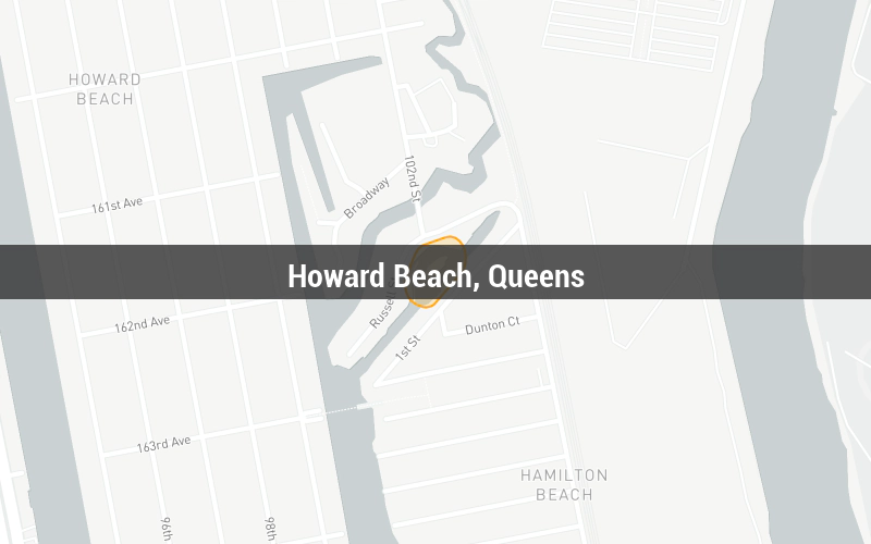 Map of Howard Beach, Queens