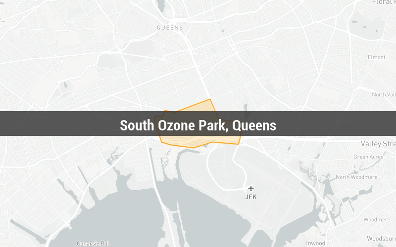 Map of South Ozone Park, Queens