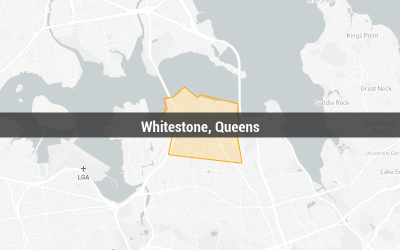 Map of Whitestone, Queens