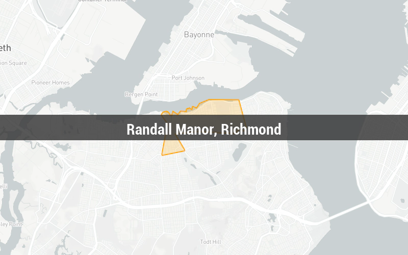 Map of Randall Manor, Richmond