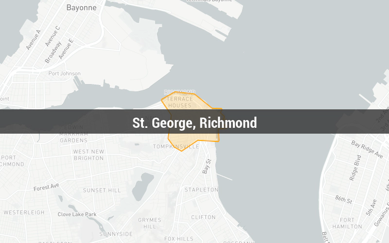 Map of St. George, Richmond