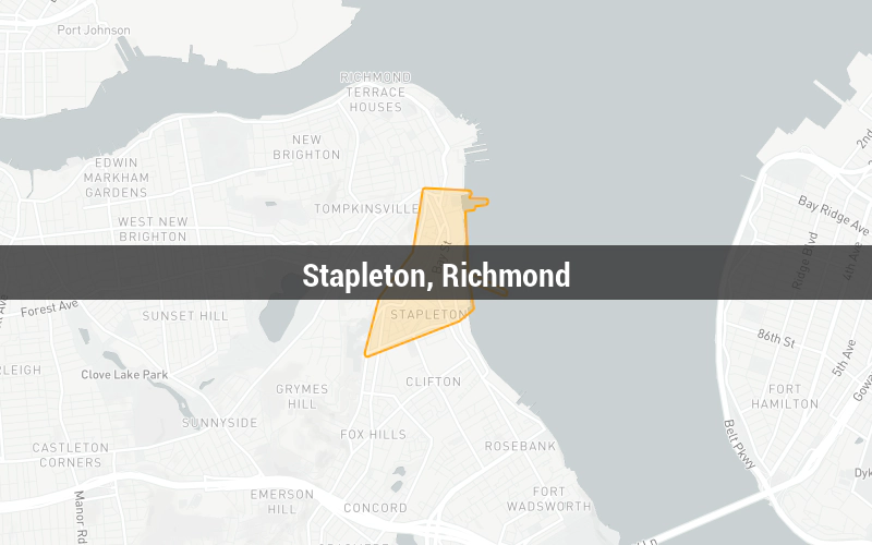 Map of Stapleton, Richmond